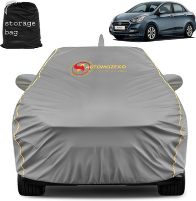 AUTOMOZEXO Car Cover For Hyundai Xcent (With Mirror Pockets)(Grey)