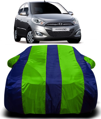 AXLOZ Car Cover For Hyundai i10 (With Mirror Pockets)(Multicolor)