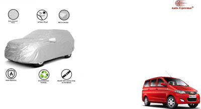 Auto Oprema Car Cover For Chevrolet Enjoy (With Mirror Pockets)(Silver, For 2016, 2017, 2018, 2019, 2020, 2021, 2022 Models)