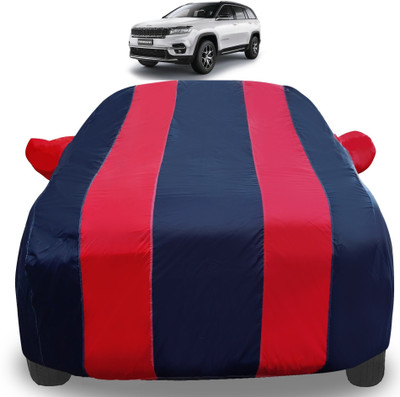 Amanzo Car Cover For Jeep Universal For SUV (With Mirror Pockets)(Red)