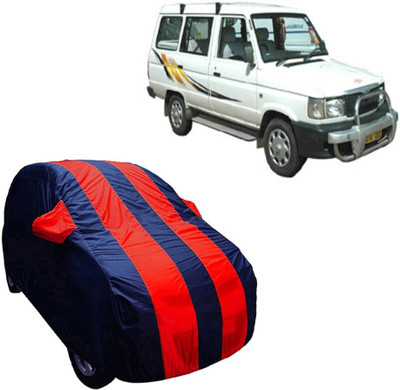 ABS AUTO TREND Car Cover For Toyota Qualis (With Mirror Pockets)(Blue, Red)