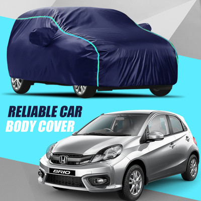 S Shine Max Car Cover For Honda Brio (With Mirror Pockets)(Multicolor)