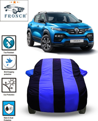 FRONCH Car Cover For Renault Kiger (With Mirror Pockets)(Blue)