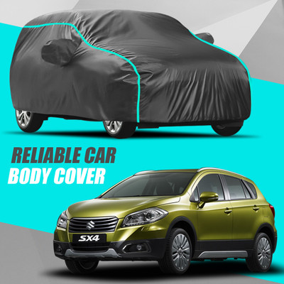 R Rayvin Star Car Cover For Maruti Suzuki SX4 (With Mirror Pockets)(Multicolor)