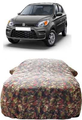Wegather Car Cover For Maruti 800 (With Mirror Pockets)(Red)