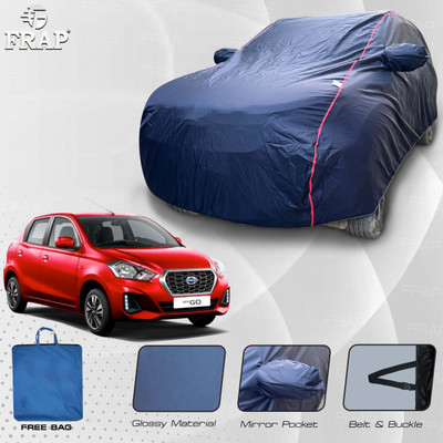 Frap Car Cover For Datsun GO NXT (With Mirror Pockets)(Blue, Red)