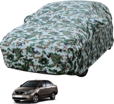 Auto Hub Car Cover For Tata Indigo CS (With Mirror Pockets)(Multicolor)
