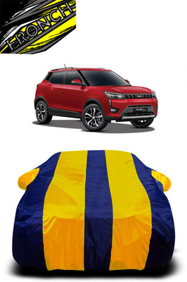 FRONCH Car Cover For Mahindra XUV 300 (With Mirror Pockets)(Yellow, Blue)
