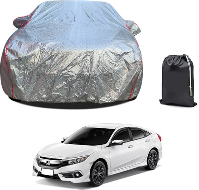 PAGORA Car Cover For Honda Civic (With Mirror Pockets)(Silver)