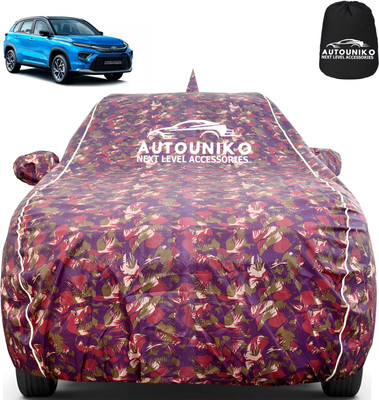 autouniko Car Cover For Toyota Urban Cruiser Hyryder (With Mirror Pockets)(Multicolor)
