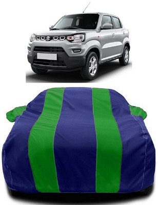 Autoprime Car Cover For Maruti Suzuki S-Presso LXI Opt Petrol (With Mirror Pockets)(Green, Blue)