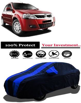 Amexride Car Cover For Mahindra E Verito D2 Electric (With Mirror Pockets)(Multicolor)