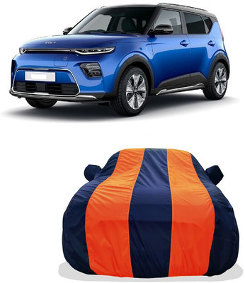 Tricway Car Cover For Kia Soul EV (With Mirror Pockets)(Orange)
