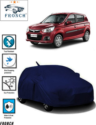 FRONCH Car Cover For Maruti Suzuki Alto K10 (With Mirror Pockets)(Blue)
