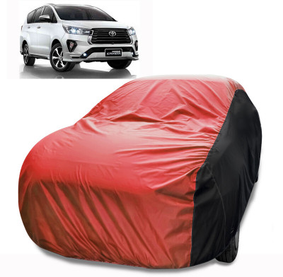 MoTRoX Car Cover For Toyota Innova Crysta (Without Mirror Pockets)(Red, Black)