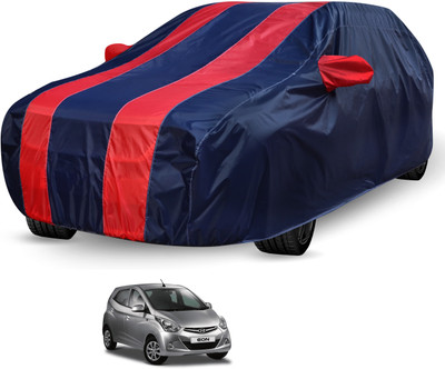 Auto Hub Car Cover For Hyundai Eon (Without Mirror Pockets)(Black, Red)