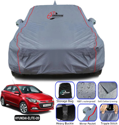 GARREGE Car Cover For Hyundai Elite i20, Elite i20 Asta 1.2, Elite i20 Magna 1.2, Elite i20 Magna Plus Petrol (With Mirror Pockets)(Grey, For 2018, 2019, 2020 Models)