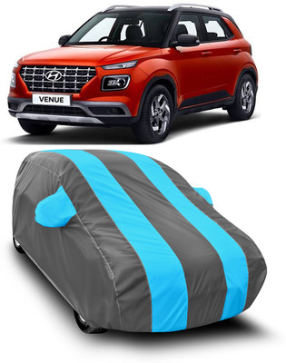 SXAWG Car Cover For Hyundai Venue (With Mirror Pockets)(Multicolor)