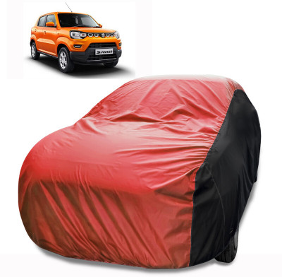 MoTRoX Car Cover For Maruti Suzuki S-Presso (Without Mirror Pockets)(Red, Black)