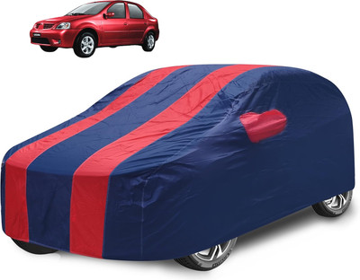 Caronix Car Cover For Mahindra Logan (With Mirror Pockets)(Red)