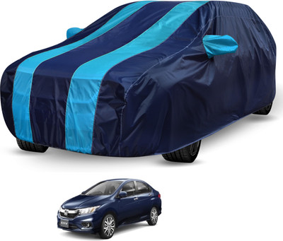 Auto Hub Car Cover For Honda City (With Mirror Pockets)(Blue, Blue)
