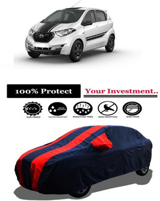 Amexride Car Cover For Datsun Redi GO Sport (With Mirror Pockets)(Red)