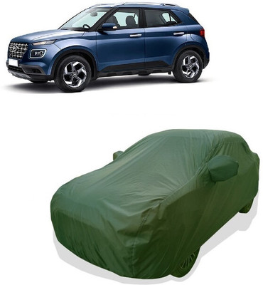 Tricway Car Cover For Hyundai Venue S 1.4 CRDi (With Mirror Pockets)(Green)
