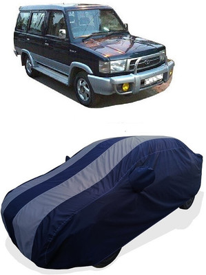 Coxtor Car Cover For Toyota Qualis GS C5 (With Mirror Pockets)(Grey)
