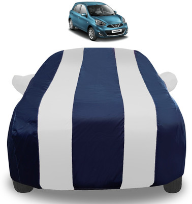 Auto Hub Car Cover For Nissan Micra (With Mirror Pockets)(Silver)