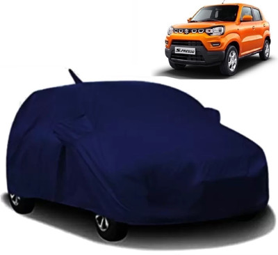 S Shine Max Car Cover For Maruti Suzuki S-Presso (With Mirror Pockets)(Blue)