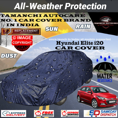 Tamanchi Autocare Car Cover For Hyundai Elite i20(Blue)