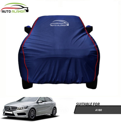 AUTO ALAXON Car Cover For Mercedes Benz A180 (With Mirror Pockets)(Blue)
