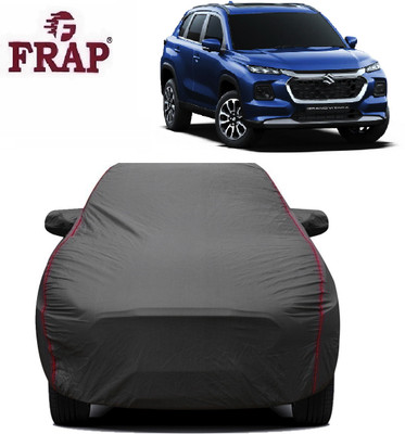 Frap Car Cover For Maruti Suzuki Grand Vitara (With Mirror Pockets)(Grey, For 2022, 2023 Models)