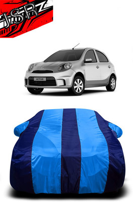 J S R Car Cover For Nissan Micra 1.5L (With Mirror Pockets)(Blue)