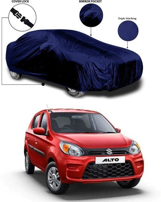 ANTHUB Car Cover For Maruti Suzuki Alto 800 (With Mirror Pockets)(Blue)