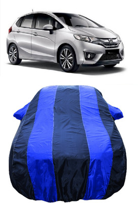 Wegather Car Cover For Honda Jazz 1.5 S i DTEC (With Mirror Pockets)(Blue)