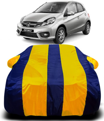 Swarish Car Cover For Honda Brio (With Mirror Pockets)(Multicolor)