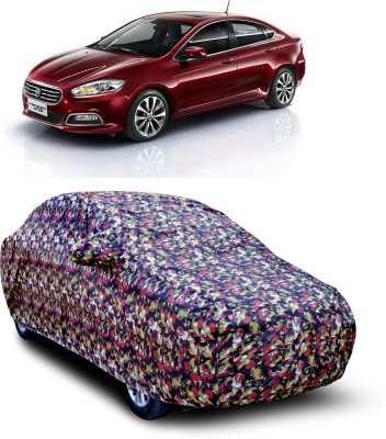 zawr Car Cover For Fiat Viaggio (With Mirror Pockets)(Multicolor)