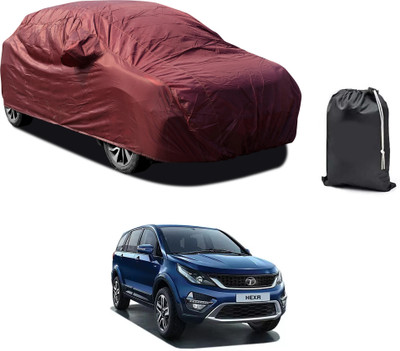 PAGORA Car Cover For Tata Hexa (With Mirror Pockets)(Maroon)