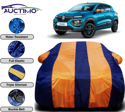 AUCTIMO Car Cover For Renault Kwid (With Mirror Pockets)(Multicolor)