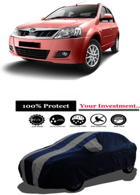 Amexride Car Cover For Mahindra E Verito D4 (With Mirror Pockets)(Grey)
