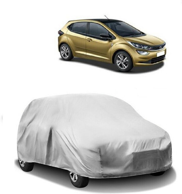 HMS Car Cover For Tata Altroz (Without Mirror Pockets)(Silver)