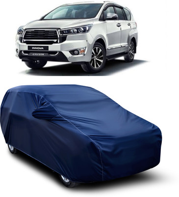 SXAWG Car Cover For Toyota Innova Crysta (With Mirror Pockets)(Blue, For 2019, 2024 Models)