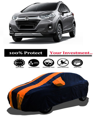 Amexride Car Cover For Honda WRV i-DTEC V Diesel (With Mirror Pockets)(Orange)