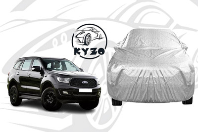 KYZO Car Cover For Ford Endeavour (With Mirror Pockets)(Silver)