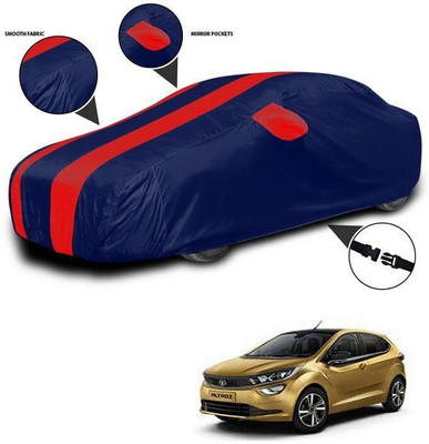 ANTHUB Car Cover For Tata Altroz (With Mirror Pockets)(Red, Blue)