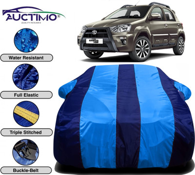AUCTIMO Car Cover For Toyota Etios Cross (With Mirror Pockets)(Multicolor)
