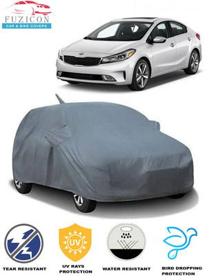 FUZICON Car Cover For Kia Cerato (With Mirror Pockets)(Grey)