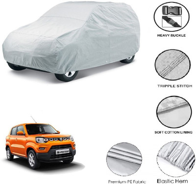 GIFFEN Car Cover For Maruti Suzuki S-Presso (Without Mirror Pockets)(Silver)