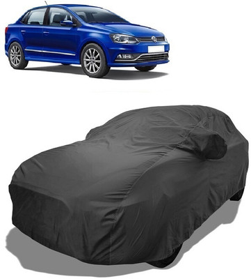 Coxtor Car Cover For Volkswagen Ameo 1.0 MPI Highline Plus Petrol (With Mirror Pockets)(Grey)
